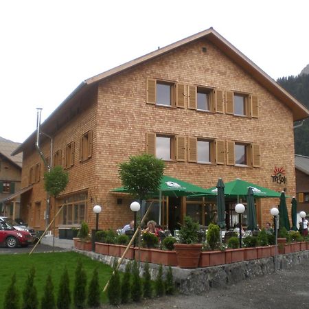 Tre Soli Appartements Restaurant Schoppernau Exteriér fotografie
