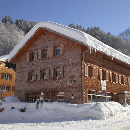 Tre Soli Appartements Restaurant Schoppernau Exteriér fotografie
