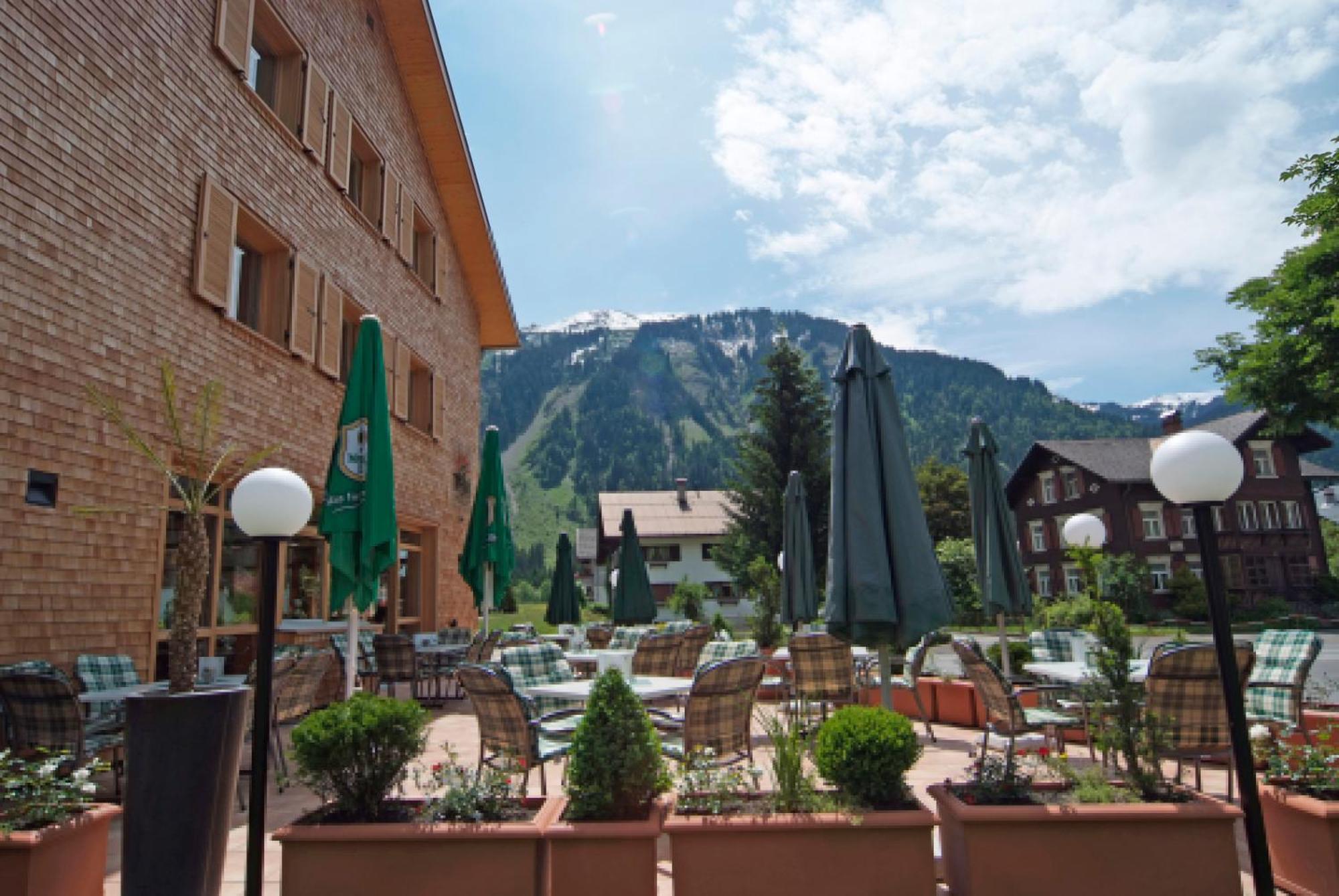 Tre Soli Appartements Restaurant Schoppernau Exteriér fotografie